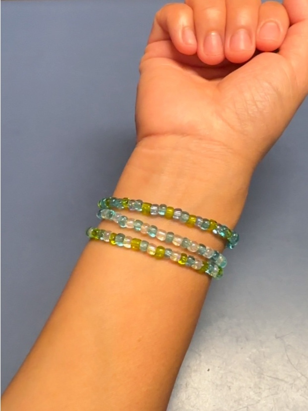 Handmade Beaded Bracelet Bundle – 9 Stretch Bracelets – Mix & Match Stack Set